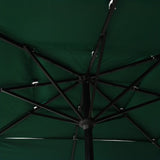 3-Tier Garden Parasol with Aluminium Pole Green 2.5x2.5 m 313837