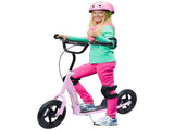 Kids Scooter Kick Scooter with 12" EVA Tyres, Rear Brake, Big Wheels Scooter for 5-12 Years Old, T3398P348519