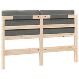 Upholstered Headboard Brown and Light Grey 140 cm 880178