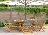 Garden Dining Set Grey Solid acacia wood, PE rattan Medium 3281707