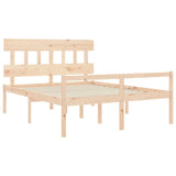 Senior Bed without Mattress 160x200 cm Solid Wood 3195426