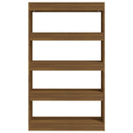 Book Cabinet/Room Divider Brown Oak 80x30x135 cm Engineered Wood 813622