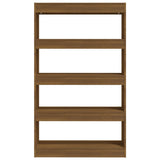 Book Cabinet/Room Divider Brown Oak 80x30x135 cm Engineered Wood 813622
