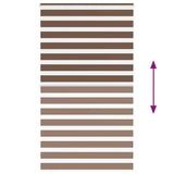Zebra Blind Brown 120x230 cm Fabric Width 115.9 cm Polyester 4014395