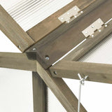 Greenhouse Grey Solid fir wood and transparent panels Medium 316416