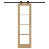 Sliding Door ORKDAL Natural and Black 61 x 198.5 cm 3331985