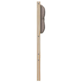 Headboard Other Brown and taupe 90 cm Solid pine wood 879032
