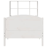 Bookcase Bed without Mattress White 90x200cm Solid Wood Pine 3323123