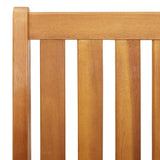 Relax Bench 2 pcs Brown Solid Acacia Wood 367826