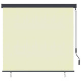 Roller Blind Cream 180 x 250 cm Fabric and Aluminum 362085
