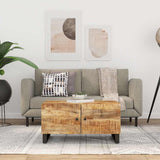 Coffee Table 80x50x40 cm Solid Wood Mango&Engineered Wood 350636