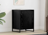 Sideboard Black Oak 43 x 36 x 75.5 cm Engineered Wood 886588
