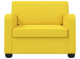 Armchair Light Yellow Fabric 42043402