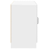 Sideboard High Gloss White 89 x 34.5 x 57 cm Engineered Wood 895809