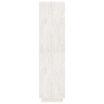 Book Cabinet/Room Divider White 80x35x135 cm Solid Pinewood 810890