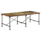 Dining Table 220x90x77 cm Solid Wood Reclaimed 358883