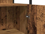 Bathroom Furniture Set with Shelf 3 pcs Brown Engineered wood 3332563