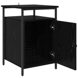 Bedside Cabinet 2 pcs Black Oak 40 x 42 x 60cm Engineered Wood 881811
