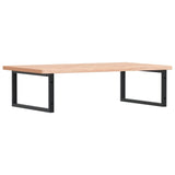 Basin Shelf Wall Mounted Steel and Solid Wood Beech 3302517