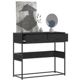 Console Table Black 90x35x80 cm Engineered Wood 849174