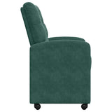 Dining Chairs with Wheels 2 pcs Dark green 58 x 67 x 97 cm 42017868