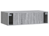Wall-Mounted TV Cabinet Grey Sonoma 78.5 x 41 x 30 cm 899371