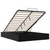 Ottoman Bed Frame Black Queen Size Velvet 3403076