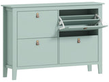 Modern Four-Drawer Shoe Cabinet - Green T3398P341273