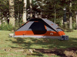 Family Tent Dome 6-Person Grey and Orange Waterproof 94783