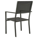 Outdoor Dining Set Anthracite Powder-coated steel Medium 3073517