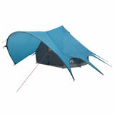 Teepee Tent 3-Person with Roof Blue and Grey 312 x 312 x 197 cm 42004009