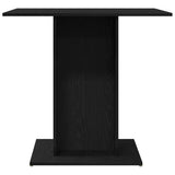 Dining Table Black Oak 80x80x75 cm Engineered Wood 862408