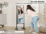 Freestanding Mirrored Jewellery Storage Cabinet 76074875