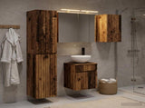 Bathroom Cabinet Set 5 pcs Old Wood Engineered Wood 3407341
