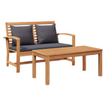 Garden Bench Natural 110 x 64 x 76.5 cm Solid teak wood 42006407