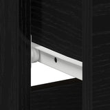 Bedside Cabinet 2 pcs Black Oak 40 x 40 x 50 cm Engineered Wood 862610