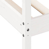 Day Bed without Mattress White 90x190 cm Single Solid Wood Pine 842879