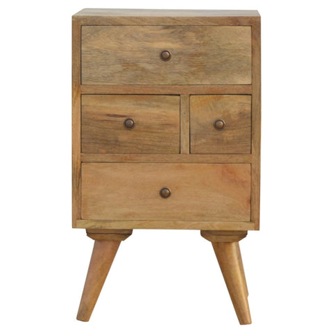 Nordic Style 4 Drawer Multi Bedside IN148