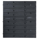 103 Piece Storage Bin Kit with Wall Panels Red and Black 150813