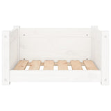 Dog Bed White 55.5x45.5x28 cm Solid Pine Wood 821443