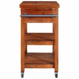 282753 Kitchen Trolley 100x48x89 cm Solid Acacia Wood