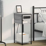 Bedside Cabinet Grey Sonoma 41 x 28 x 76 cm Engineered Wood 859578