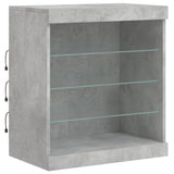 Sideboard with LED Lights Concrete Grey 181.5x37x67 cm 3209040