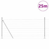 Welded Wire Fence with Concrete Base 25 x 0.8 m 3351040
