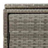 Garden Storage Cabinet Grey 110x55x60.5 cm Poly Rattan 365569