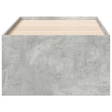 Daybed with Drawers without Mattress Concrete Grey 75x190 cm Small Single 3280261