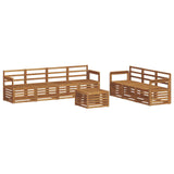 Sofa Sets 8 pcs Natural Solid Acacia Wood 3374474