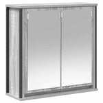 Bathroom Furniture Set with Shelf 5 pcs Grey 76.5 x 35 x 95 cm 3328372