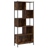 Bookcase Smoked Oak 72x28x172 cm Engineered Wood 3213654