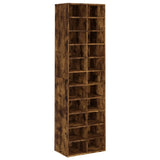 ZNTS Shoe Cabinet Smoked Oak 54x34x183 cm Engineered Wood 815300